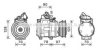 AVA QUALITY COOLING TOK632 Compressor, air conditioning